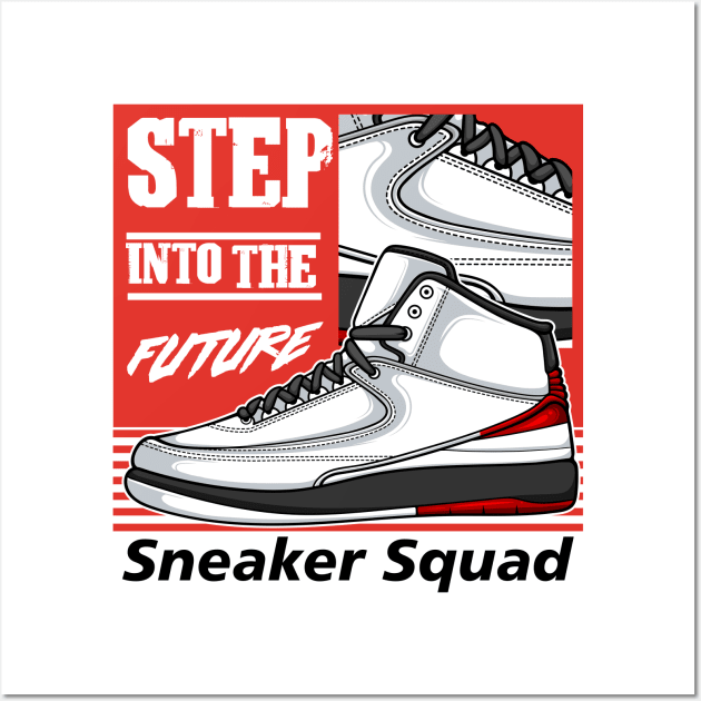 AJ 2 Retro Sneaker Art Wall Art by milatees